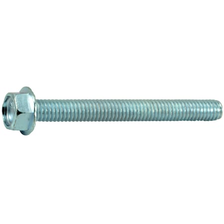 Midwest Fastener Grade 5, 5/16"-18 Flange Bolt, Zinc Plated Steel, 3 in L, 4 PK 34795